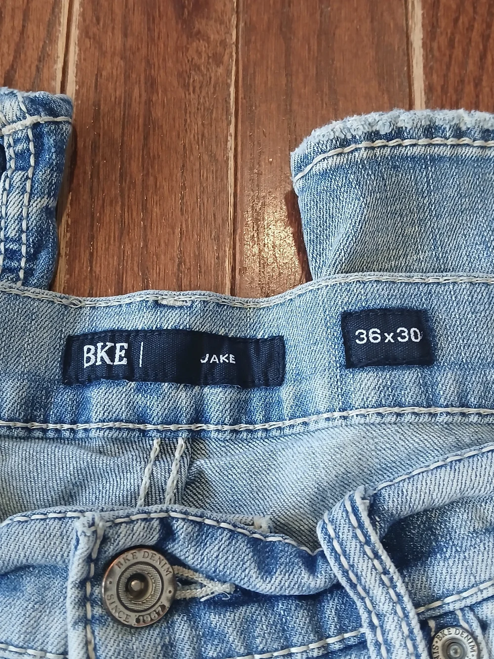BKE Light Wash Men’s Jake Relaxed Jeans Sz 36x30 Western Cowboy Fall Rodeo
